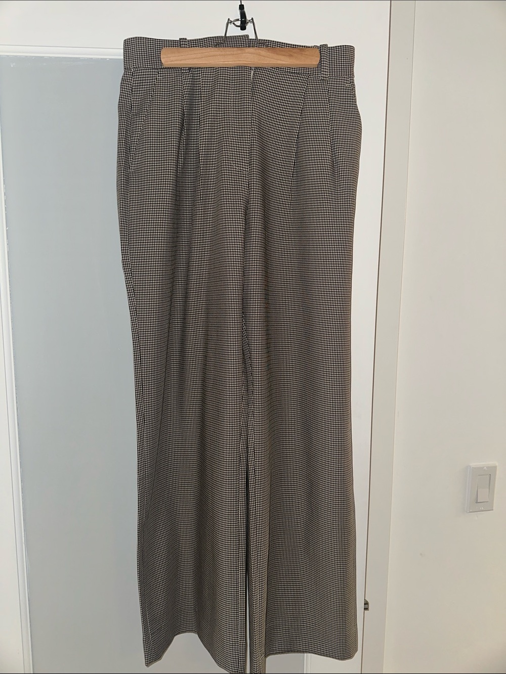 Abercrombie & Fitch Sloane Curve Love Houndstooth Pants
